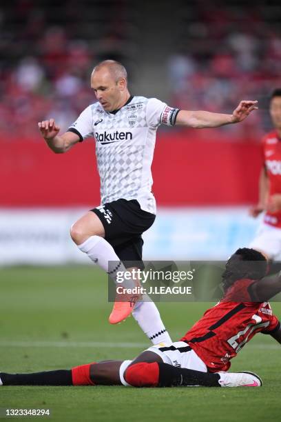 Of Vissel Kobe in action during the J.League YBC Levain Cup Playoff Stage second leg match between Urawa Red Diamonds and Vissel Kobe at the Urawa...