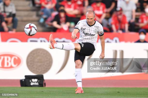 Of Vissel Kobe in action during the J.League YBC Levain Cup Playoff Stage second leg match between Urawa Red Diamonds and Vissel Kobe at the Urawa...