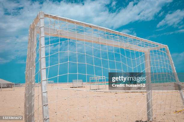 beach soccer - hussein52 stock pictures, royalty-free photos & images