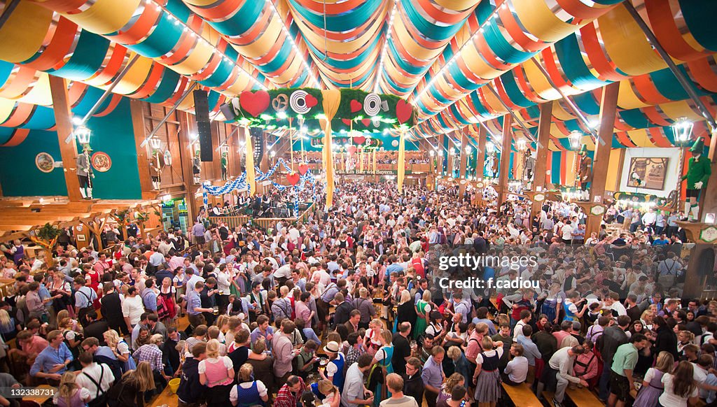 Beer Fest from within  tent