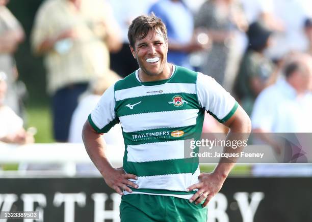 Dean Hammond of Ealing Trailfinders looks on during the Greene King IPA Championship Play Off Final 1st Leg match between Ealing Trailfinders and...