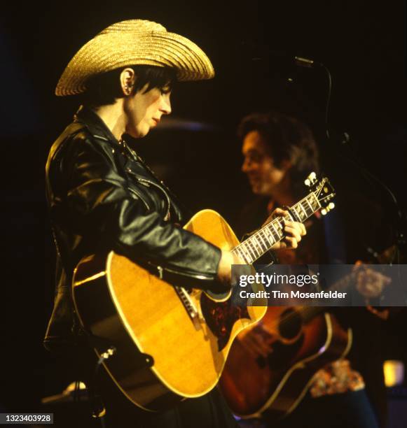 Lucinda Williams performs at Shoreline Amphitheatre on September 26, 1998 in Mountain View, California.