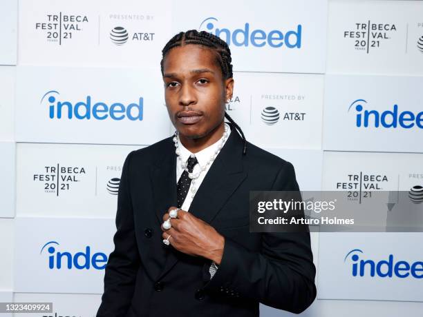 Rocky attends 2021 Tribeca Festival Premiere of "Stockholm Syndrome"at Battery Park on June 13, 2021 in New York City.