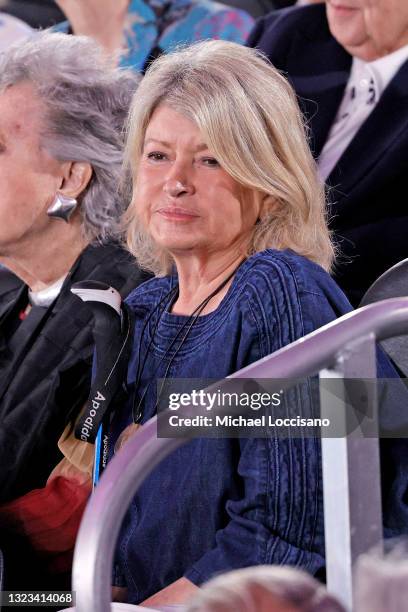 Martha Stewart attends the 145th Annual Westminster Kennel Club Dog Show on June 13, 2021 in Tarrytown, New York. Spectators are not allowed to...