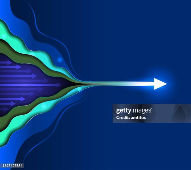 dynamic arrows - launch pad stock illustrations