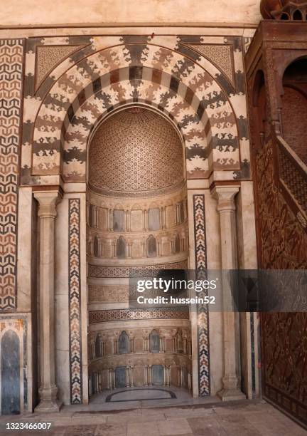niche of qalawun mosque - hussein52 stock pictures, royalty-free photos & images
