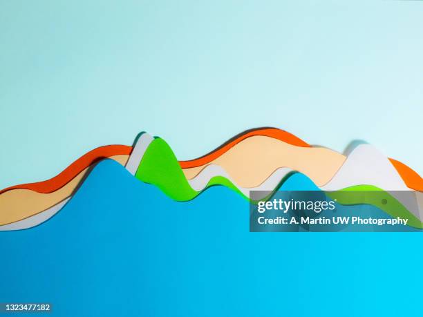 colourful charts on blue background - risk scoring stock pictures, royalty-free photos & images