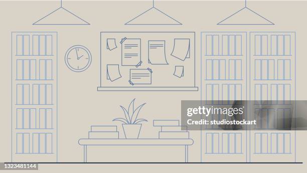 home office concept - 告示板 幅插畫檔、美工圖案、卡通及圖標