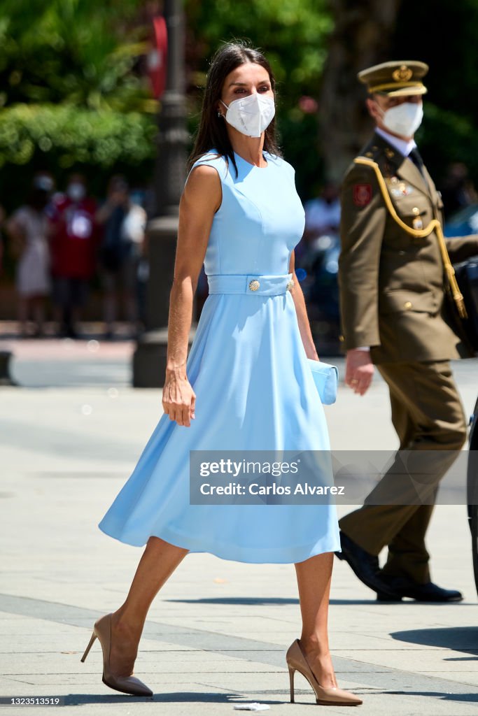 King Felipe Of Spain Receives For The Fist Time Andalucia's Medal Of Honour