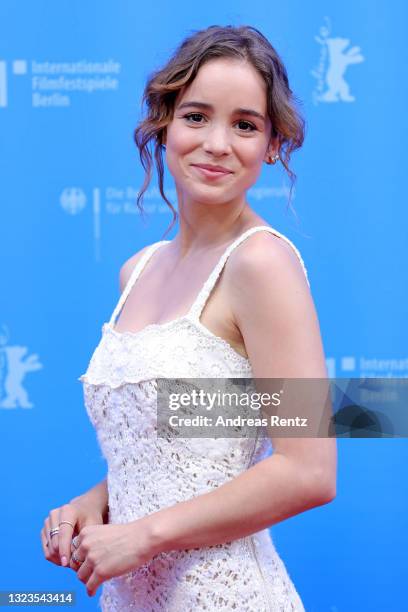 Alba Baptista attends the European Shooting Stars Awards and "Ich bin dein Mensch" premiere during the 71st Berlinale International Film Festival...