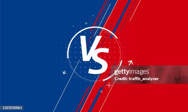 versus - abstract background - red arrow stock illustrations