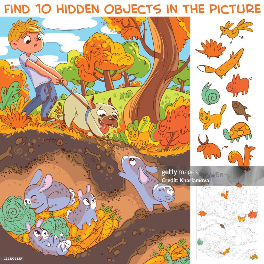 Huned Objects View Hare House Underground Find 10 Hidden Objects High-Res Vector ...