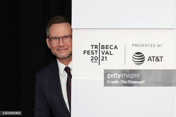 Christian Slater attends 2021 Tribeca Festival Premiere of "Dr. Death" at Pier 76 on June 14, 2021 in New York City.