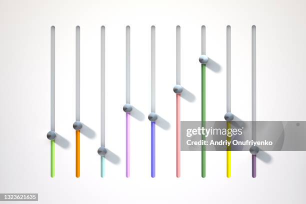 abstract vertical bar graph with multi coloured chart. - flexibility stock pictures, royalty-free photos & images