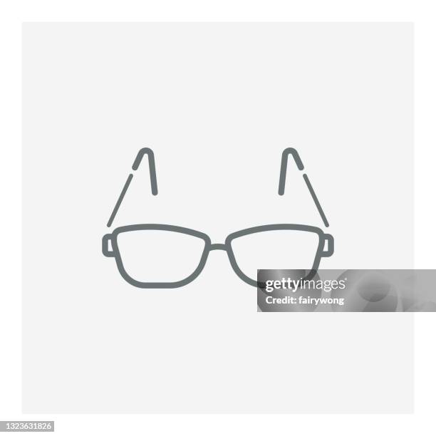 glasses icon - aviator glasses stock illustrations