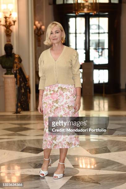 French actress Emmanuelle Béart attends the 11th edition of Rendez-Vous, the Festival of New French Cinema on June 14, 2021 in Rome, Italy.