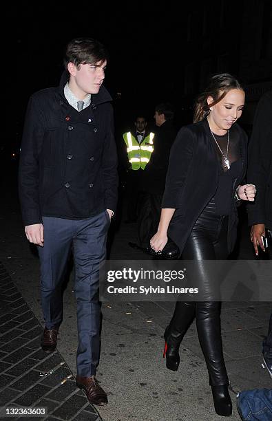 Chloe Green seen at Mahiki Club on November 11, 2011 in London, England.