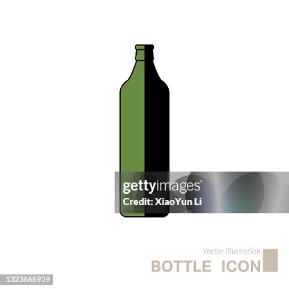 Vector drawn bottle. Vector drawn bottle.