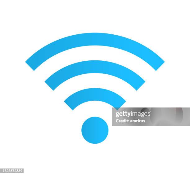 wifi icon - radio waves stock illustrations