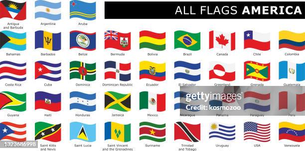 illustrazioni stock, clip art, cartoni animati e icone di tendenza di impostare bandiera ondulata america con i nomi - bandiera del venezuela