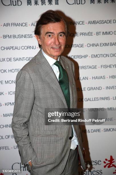 Philippe Douste-Blazy attends President Huawei France Weiliang Shi Luncheon at Chinese Business Club of InterContinental Opera on June 15, 2021 in...