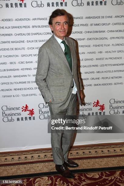 Philippe Douste-Blazy attends President Huawei France Weiliang Shi Luncheon at Chinese Business Club of InterContinental Opera on June 15, 2021 in...