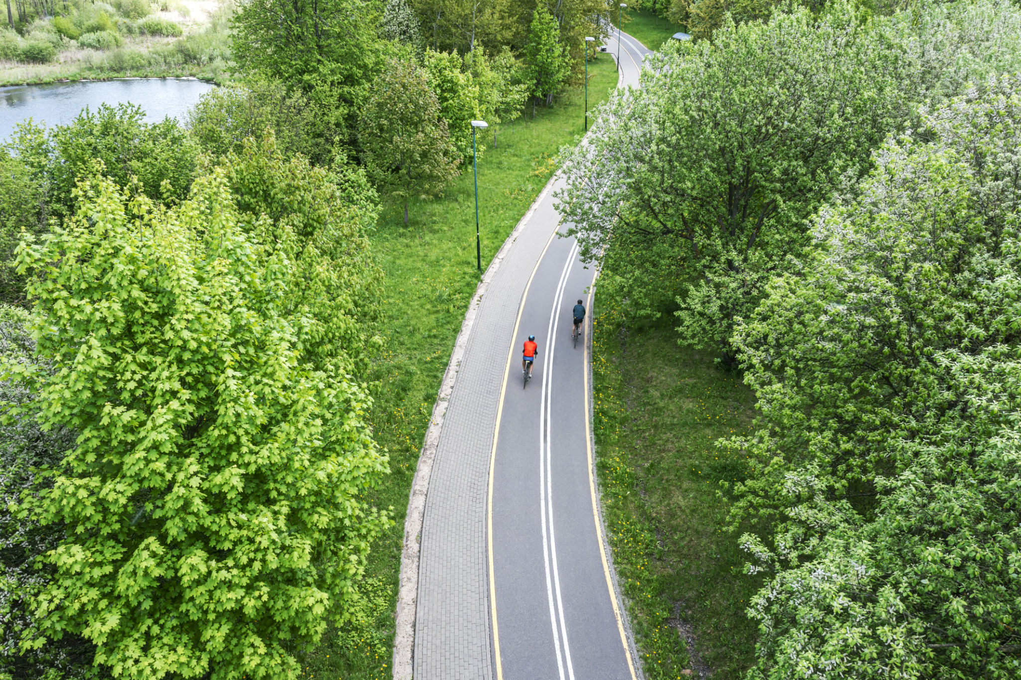 scenic cycling route