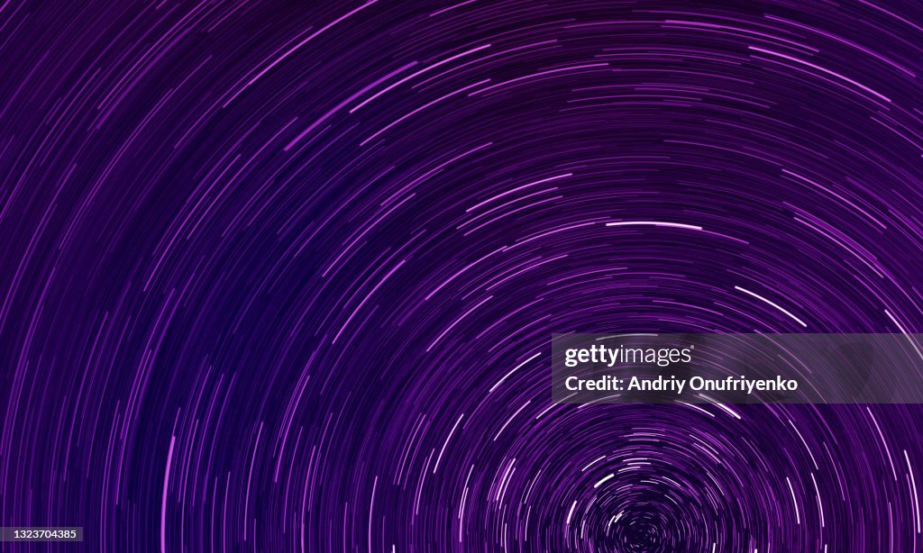 Stars trail