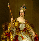QUEEN VICTORIA IN HER CORONATION IN 1837   -XXXL with lots of details-