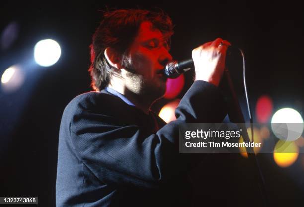 Shane MacGowan performs during the Guinness Fleadh at San Jose State University on June 28, 1998 in San Jose, California.