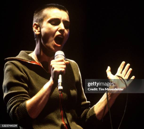 Sinead O'Connor performs during the Guinness Fleadh at San Jose State University on June 28, 1998 in San Jose, California.