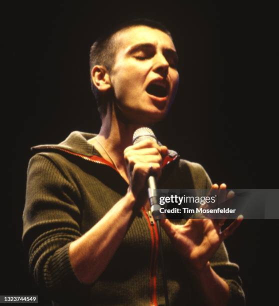 Sinead O'Connor performs during the Guinness Fleadh at San Jose State University on June 28, 1998 in San Jose, California.