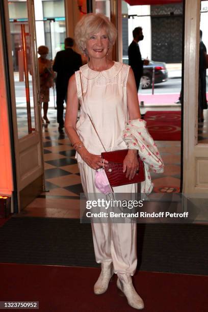 Actress Marie-Christine Adam attends the "Enfance Majuscule 2021" Charity Gala at Salle Gaveau on June 15, 2021 in Paris, France.