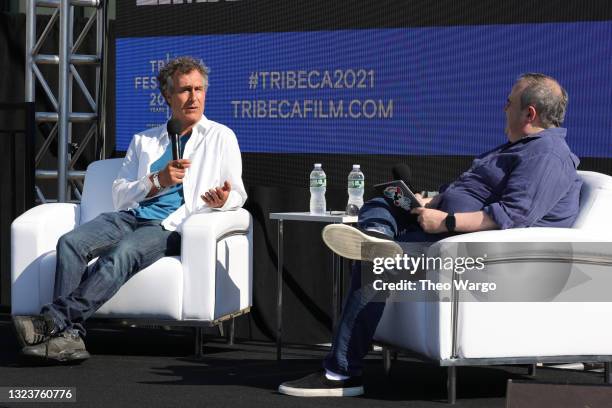 Doug Liman and Jason Hirschhorn speak onstage at the “Tribeca Talks: Doug Liman” event during the 2021 Tribeca Festival at Spring Studios on June 15,...