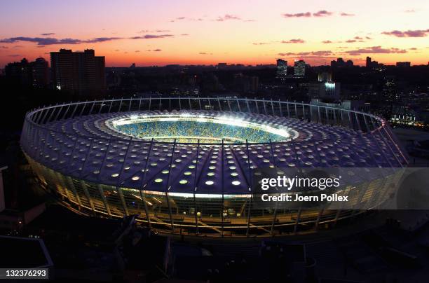 General view of the Olympic Stadium on November 9, 2011 in Kiev, Ukraine.