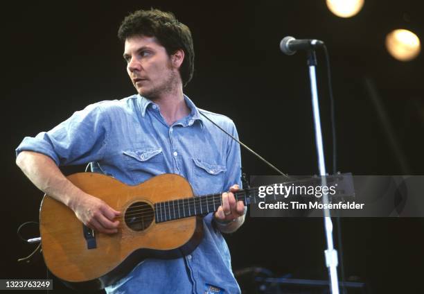 Jeff Tweedy of Wilco performs during the Guinness Fleadh at San Jose State University on June 28, 1998 in San Jose, California.