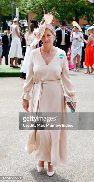 Sophie, Countess of Wessex attends day 1 of Royal Ascot at Ascot Racecourse on June 15, 2021 in Ascot, England.