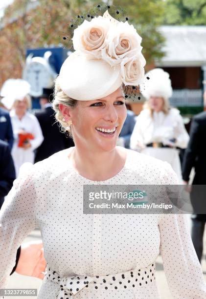 Zara Tindall attends day 1 of Royal Ascot at Ascot Racecourse on June 15, 2021 in Ascot, England.
