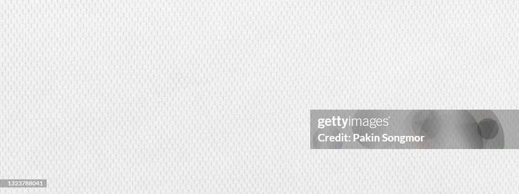 White fabric cloth polyester texture and textile background.