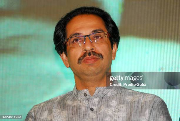 Uddhav Thackeray attends the 25th year in the film industry of Nitin Chandrakant Desai's book launch on August 08, 2011 in Mumbai, India.
