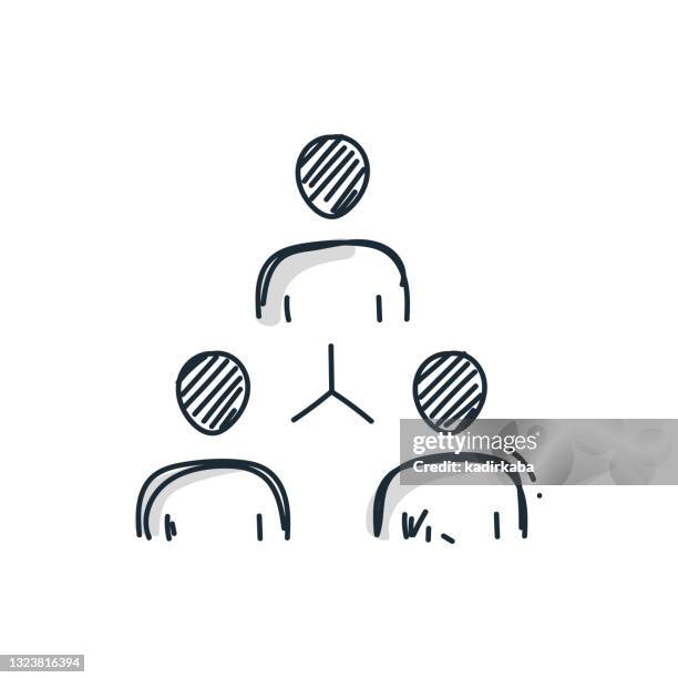 organization line icon and doodle, sketch, hand drawing, design element - electronics manufacturing stock illustrations