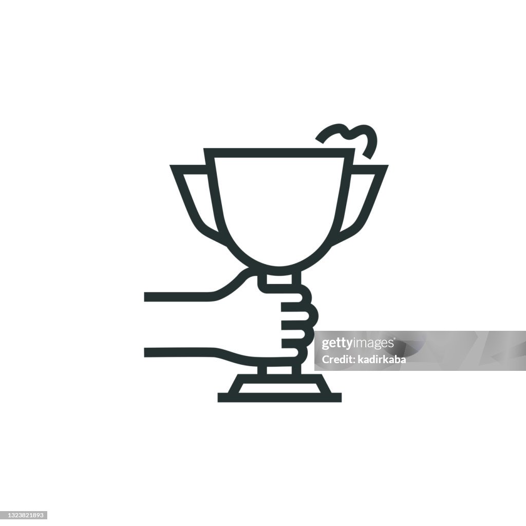 Top Award Line Icon