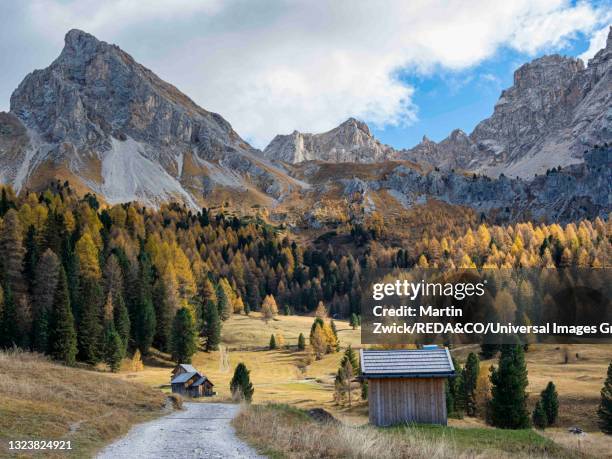 val san nicolo, trentino, italy. - fassatal stock-fotos und bilder