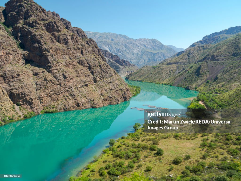 River Naryn. Tien Shan mountains. Kyrgyzstan