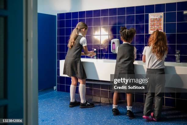 hygiene at school - uniform stock pictures, royalty-free photos & images