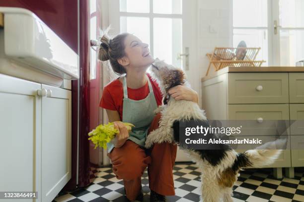 cocinando juntos - female exhibitionist fotografías e imágenes de stock