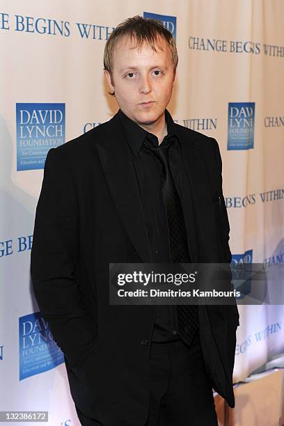 James McCartney attends the 2nd Annual "Change Begins Within" benefit celebration presented by the David Lynch Foundation at The Metropolitan Museum...