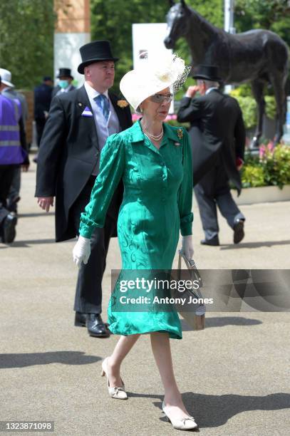 Princess Anne, Princess Royal is seen during Royal Ascot 2021 at Ascot Racecourse on June 16, 2021 in Ascot, England.