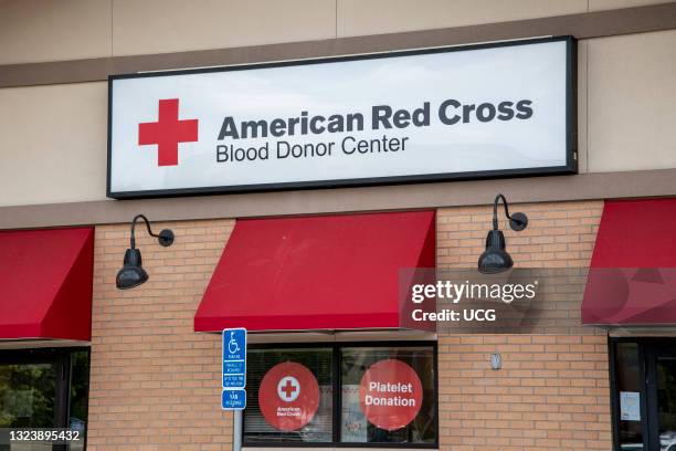 Shoreview, Minnesota. American Red Cross blood donor center.