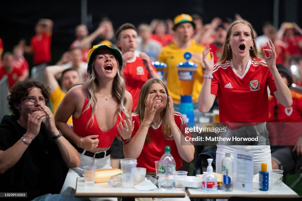 Football Fans Watch Wales Game Against Turkey In Euro 2020